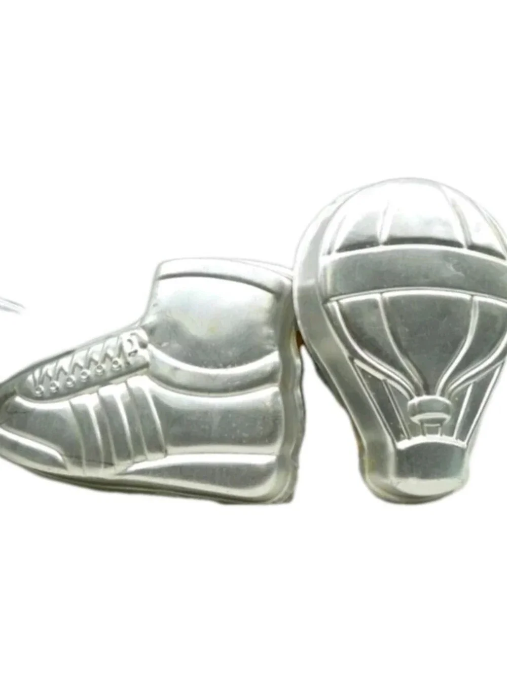 Lot of ( 2 ) Vintage Wilton Cake Pans - Sneaker And Hot Air Balloon Vintage